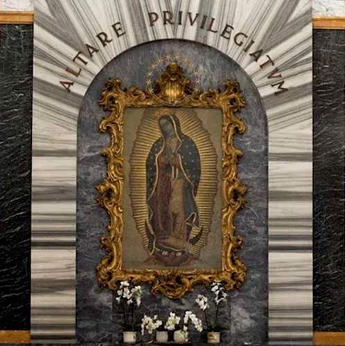 Esta é a imagem mais antiga de Nossa Senhora de Guadalupe em Roma