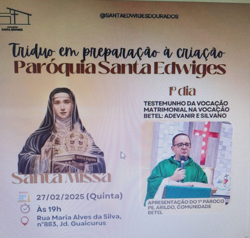 Rádio Coração: Pe. Arildo fala da criação da paróquia Santa Edviges em Dourados